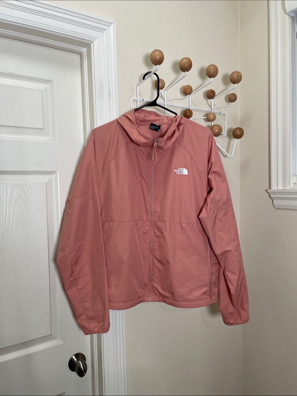 The North Face Windwall Lightweight Hooded Jacket Dusty Pink XL